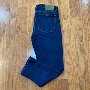 Peter Manning Mens Blue Jeans skinny Stretch tag size 31 x 25 pockets 98% cotton